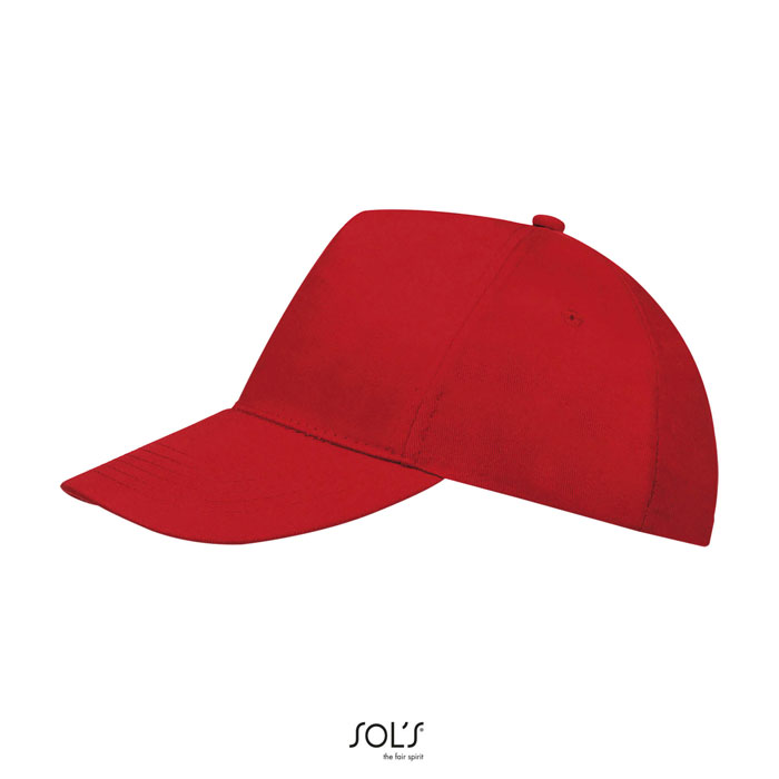 BUZZ FIVE PANEL CAP Rosso item picture side