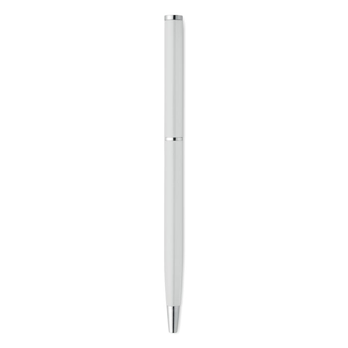 Penna a sfera in alluminio Bianco item picture open