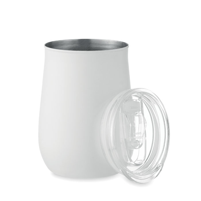 Recycled stainless steel mug Bianco item picture front