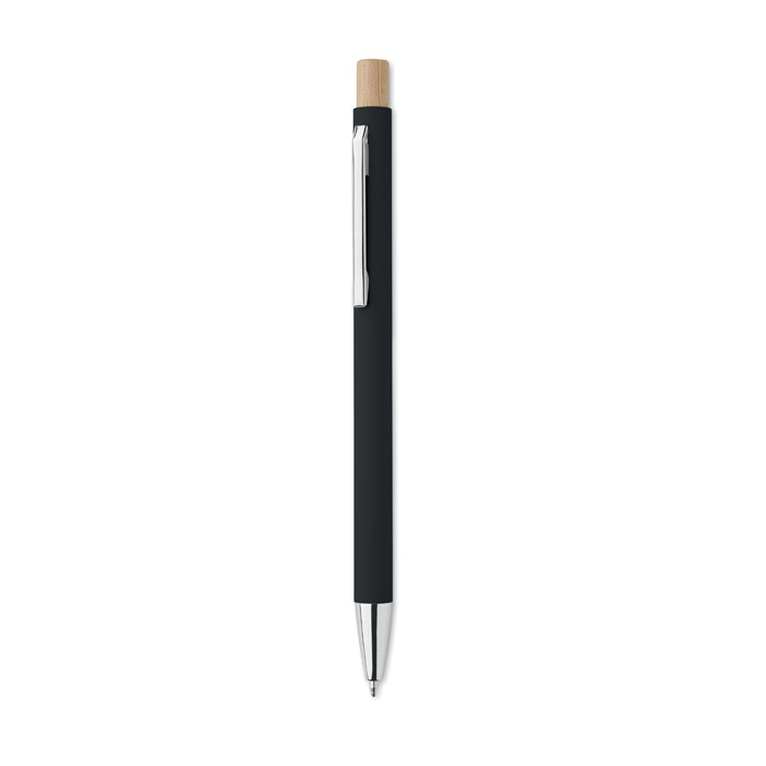 Penna a sfera in alluminio Nero item picture front