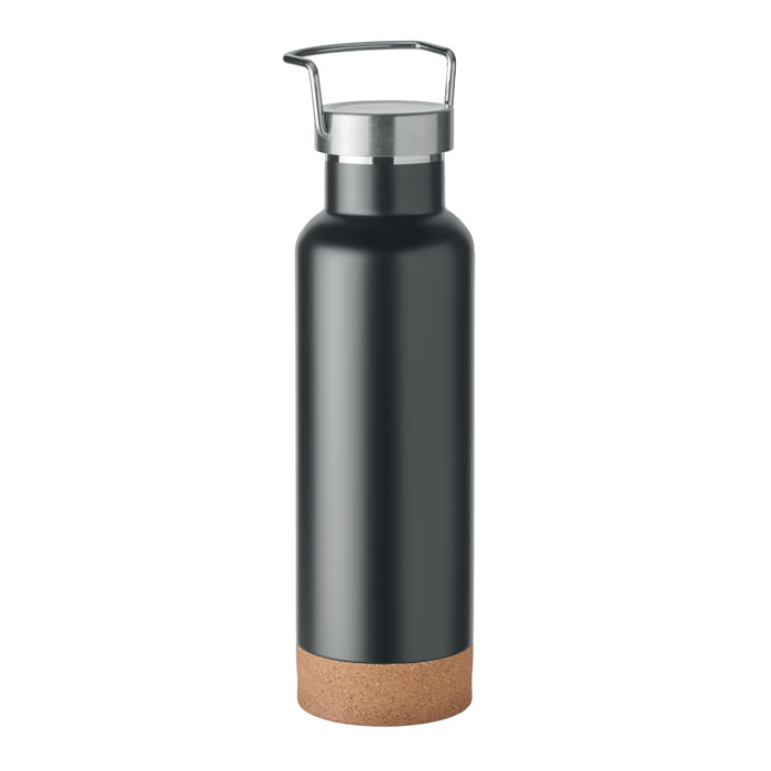 Bottiglia a doppio strato da 500ml Nero item picture side