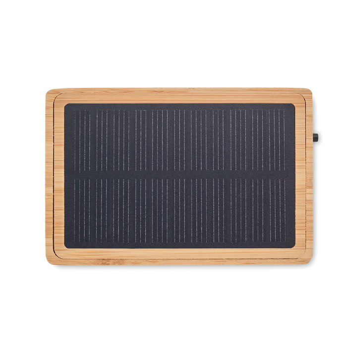 Speaker solare wireless wood item picture open