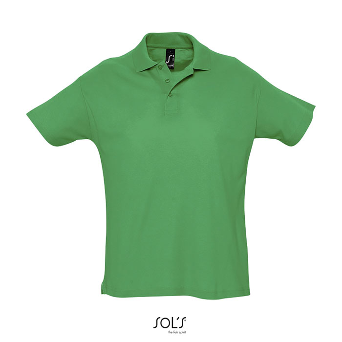 SUMMER II MEN POLO 170g kelly green item picture front