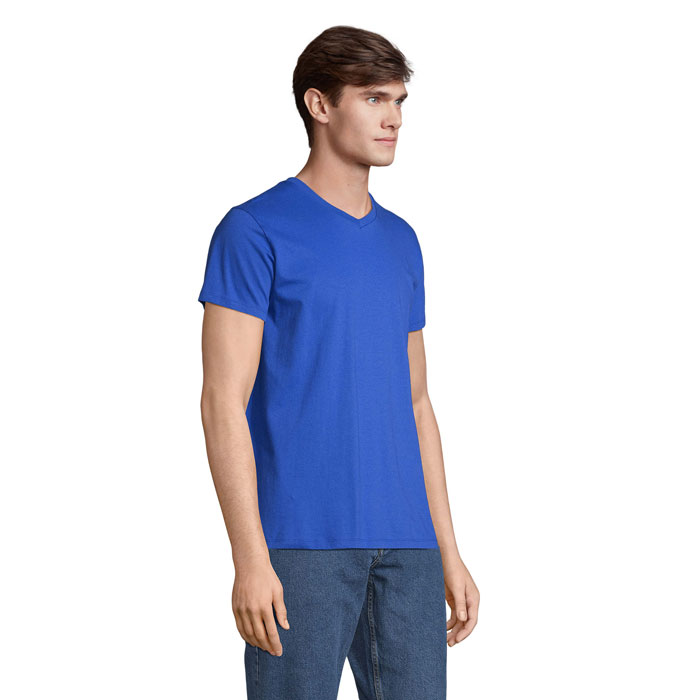 REGENT V V-NECK T-SHIRT Blu Royal item picture side