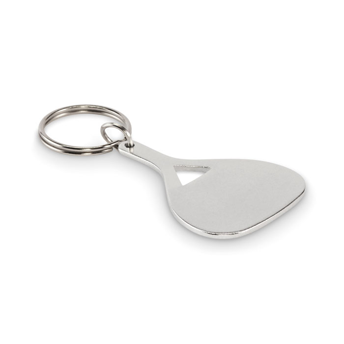 Aluminium key ring Argento Opaco item picture front