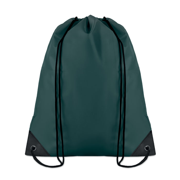 190T Polyester drawstring bag Verde Scuro item picture front