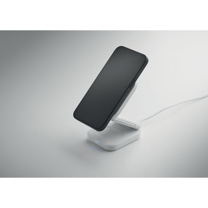 3in1 foldable charging station Bianco item picture open