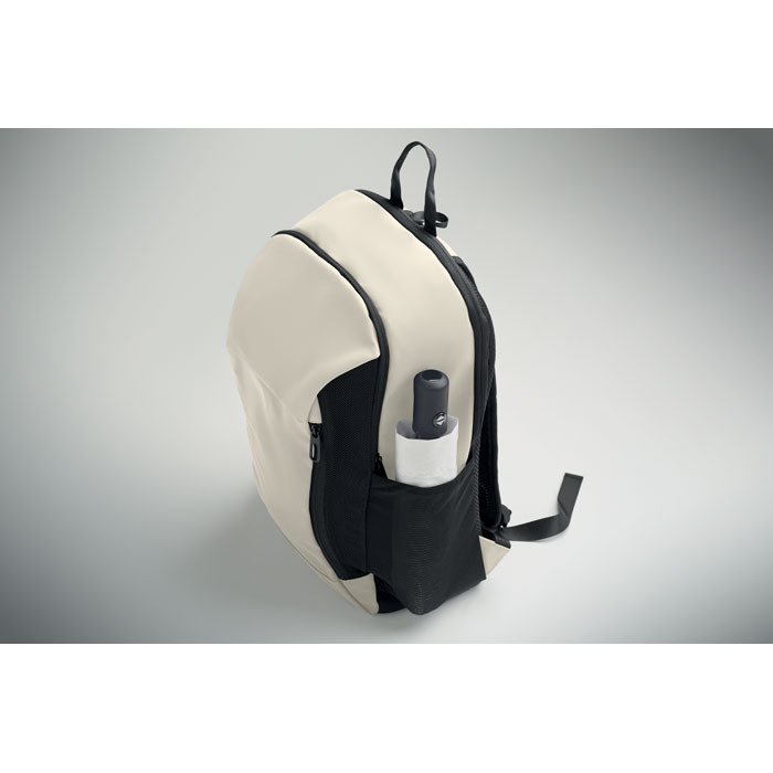 15" soft PU laptop backpack Bianco Sporco item picture 7