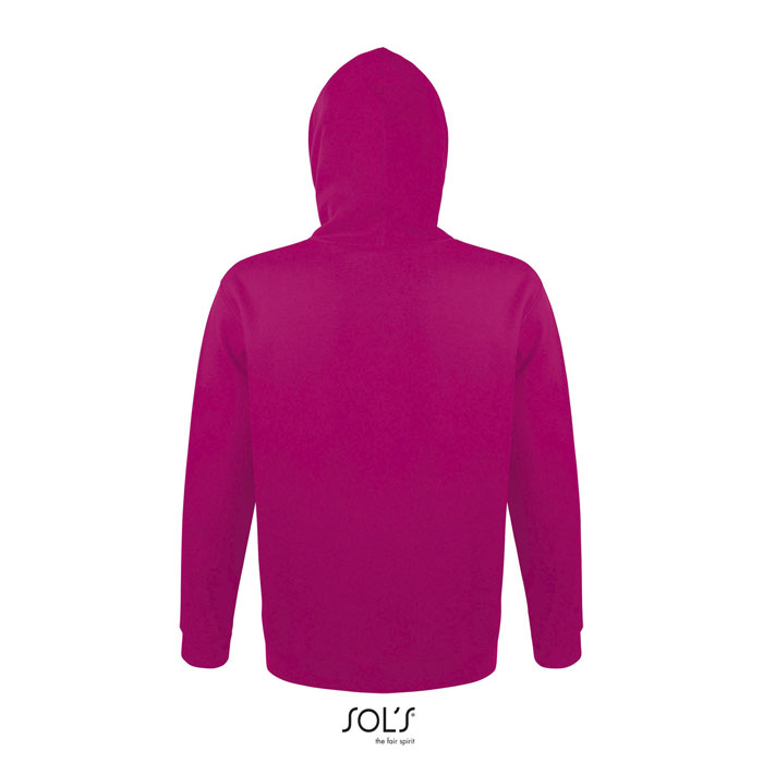 SNAKE Felpa uni cappuccio Fuchsia item picture back