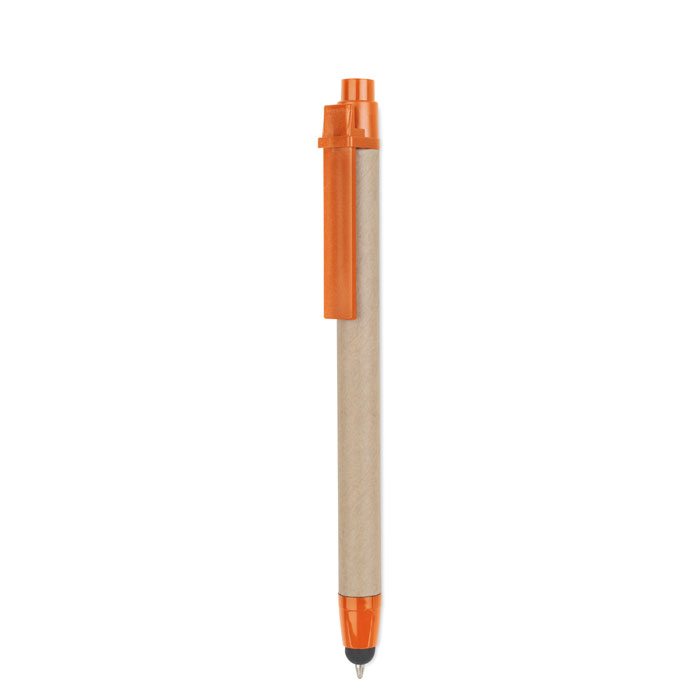 Recycled carton stylus pen Arancio item picture back
