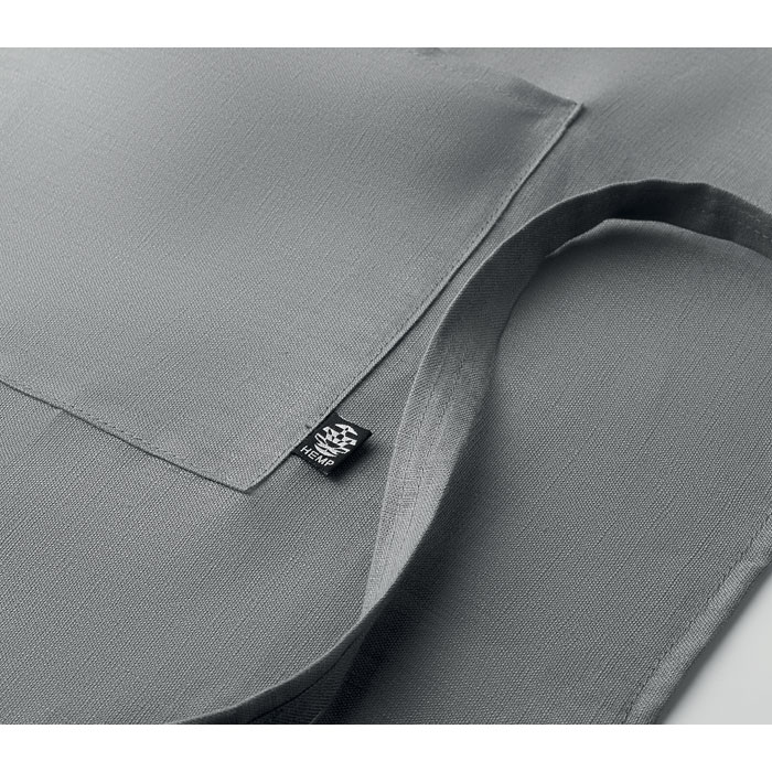 Hemp adjustable apron 200 gr/m² grey item detail picture