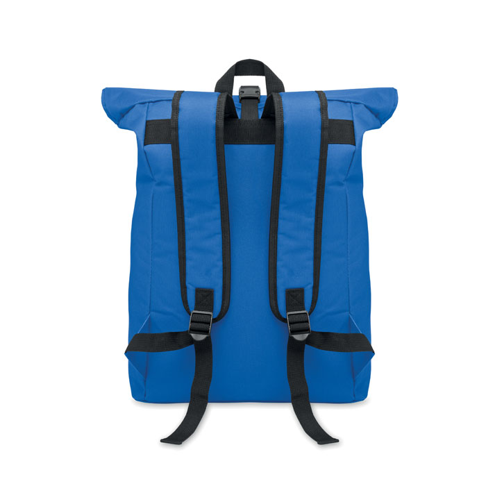 600Dpolyester rolltop backpack Blu Royal item picture open