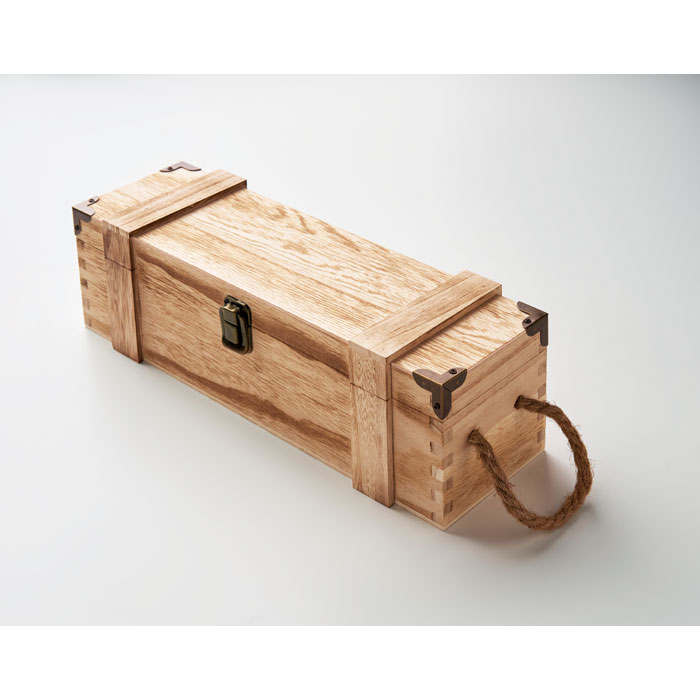 Paulownia wood wine gift box Legno item picture open