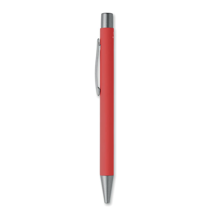 Recycled aluminium ball pen Rosso item picture back