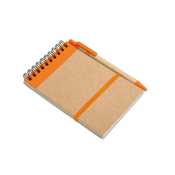 Blocnotes in carta riciclata orange item picture front