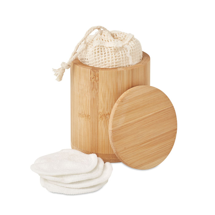 Bamboo fibre cleansing pad set Legno item picture front