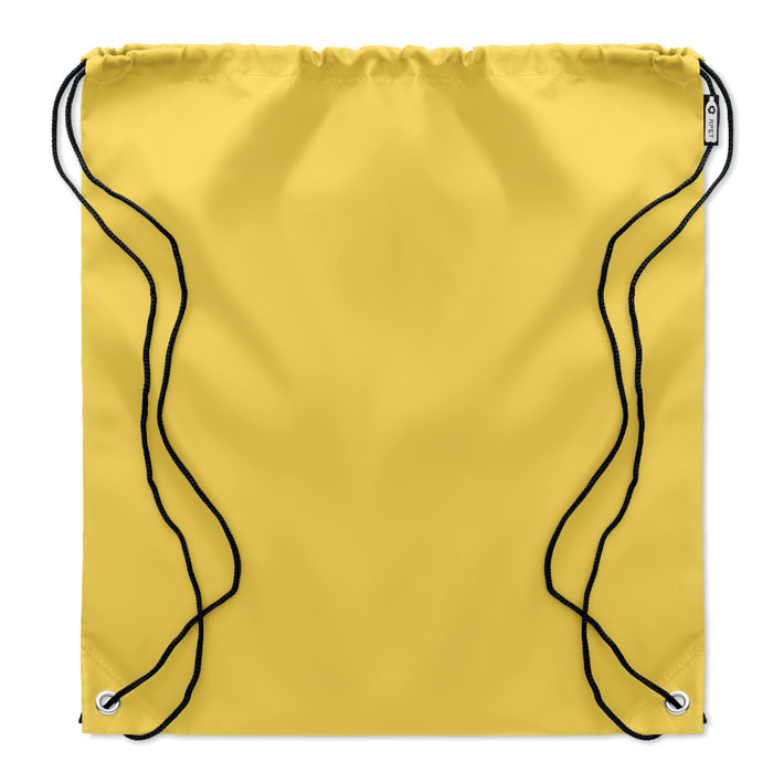 190T RPET drawstring bag Giallo item picture open