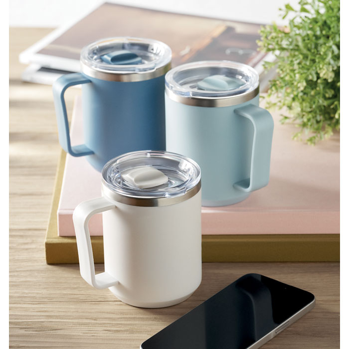 Tazza a doppio strat da 400 ml Bianco item ambiant picture