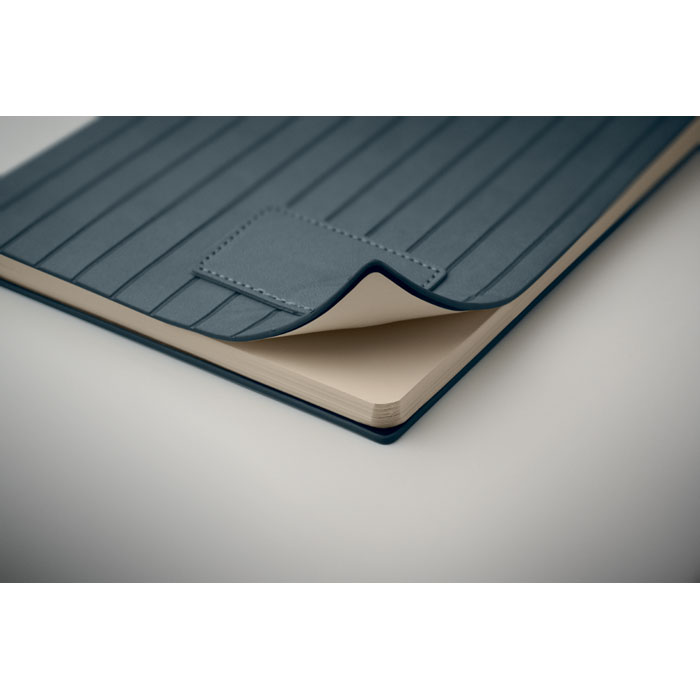 Notebook A5 in PU fumé Blu item picture box