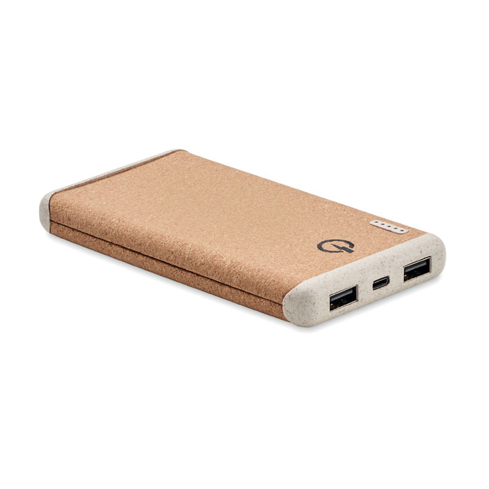 Power bank wireless. 10000 mAh beige item picture front