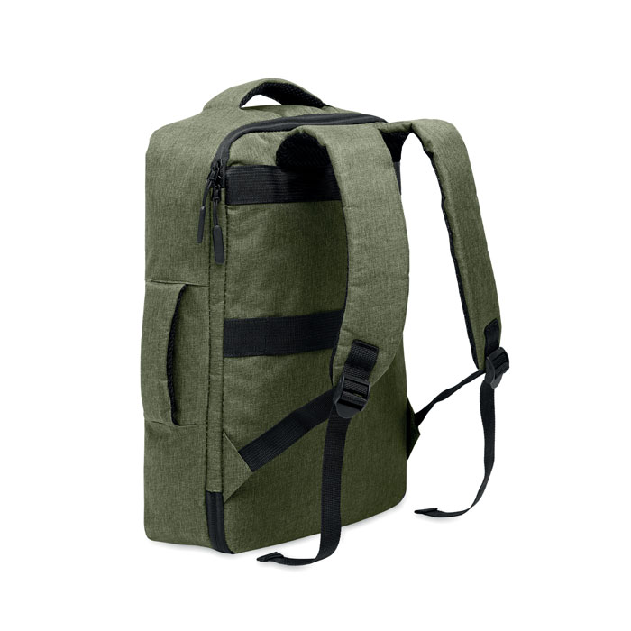 Zaino sottile per laptop Verde Militare item picture open