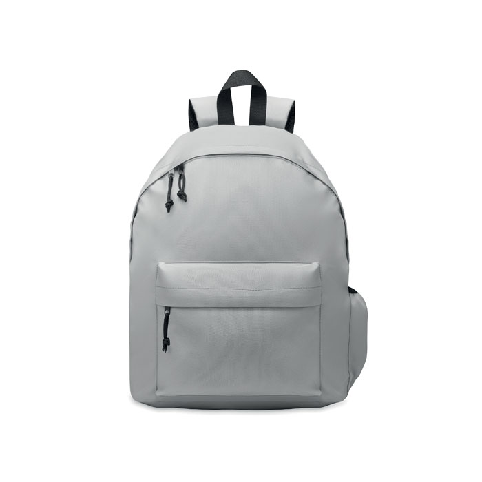 600D RPET polyester backpack Grigio item picture side