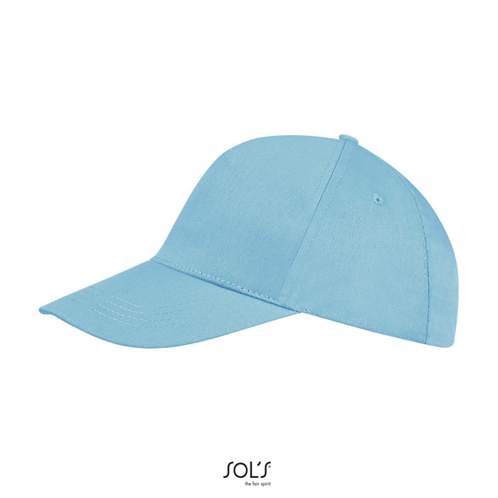 BUZZ FIVE PANEL CAP Blu Atollo item picture side