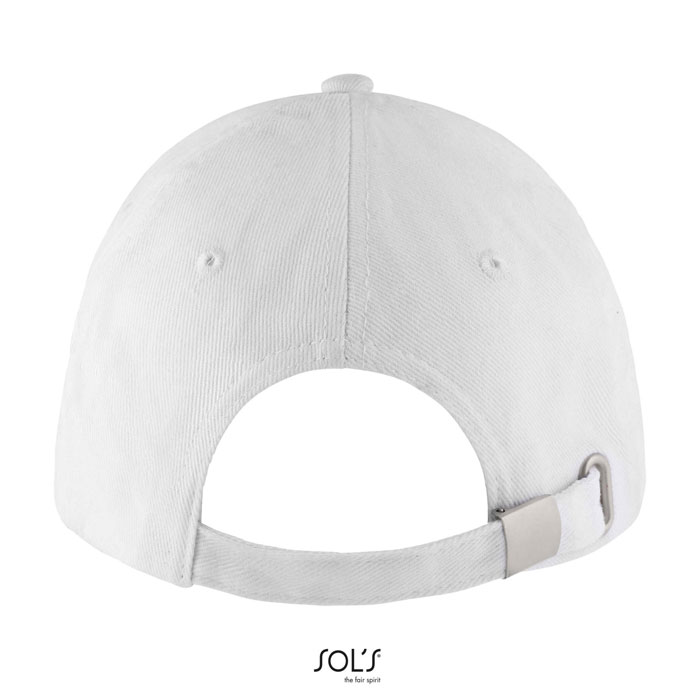 BUFFALO SIX PANEL CAP White/French Navy item picture side