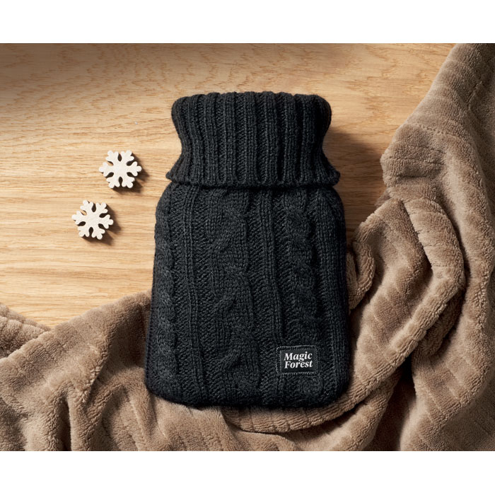Borsa acqua calda 400ml Nero item picture printed