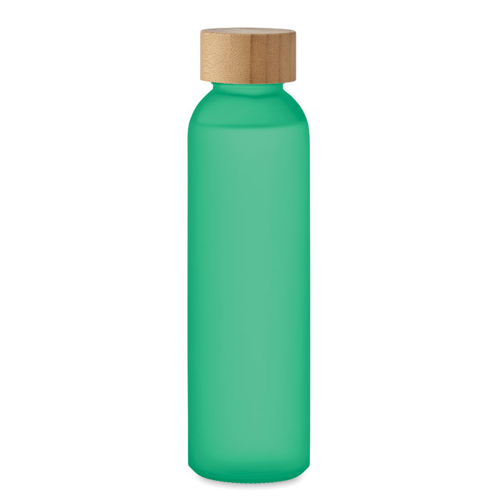 Frosted glass bottle 500ml Verde Trasparente item picture side