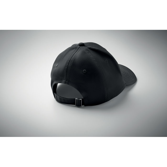 6 panel cotton baseball cap Nero item picture 2