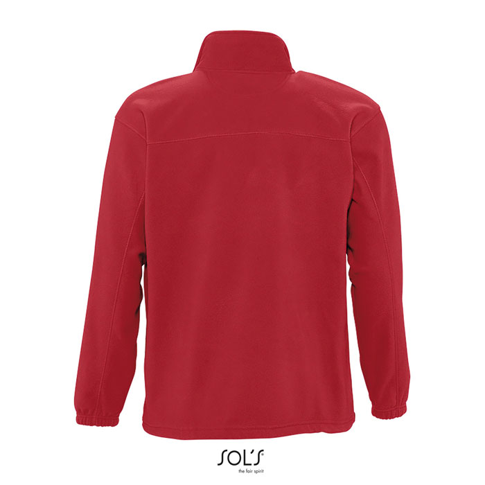NORTH Zipped Fleece Jacket Rosso item picture back
