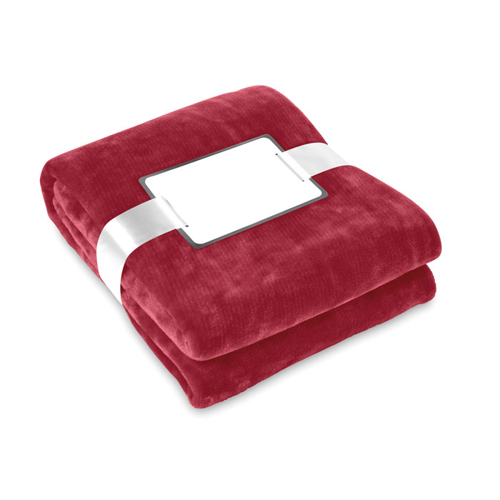 Coperta in pile burgundy item picture front