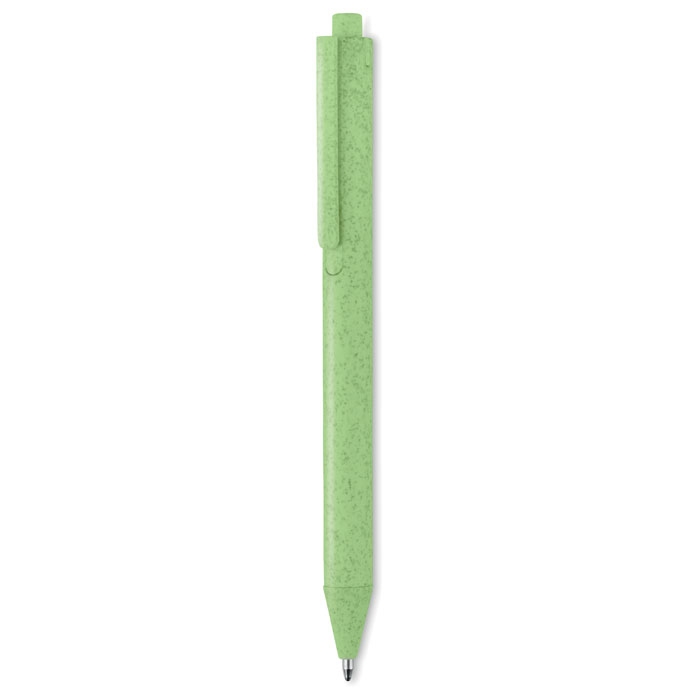 Wheat Straw/ABS push type pen Verde item picture back