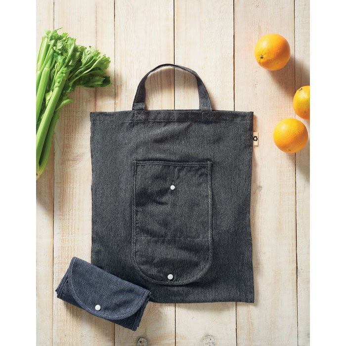 Foldable shopper bag 140 gr/m² Nero item ambiant picture