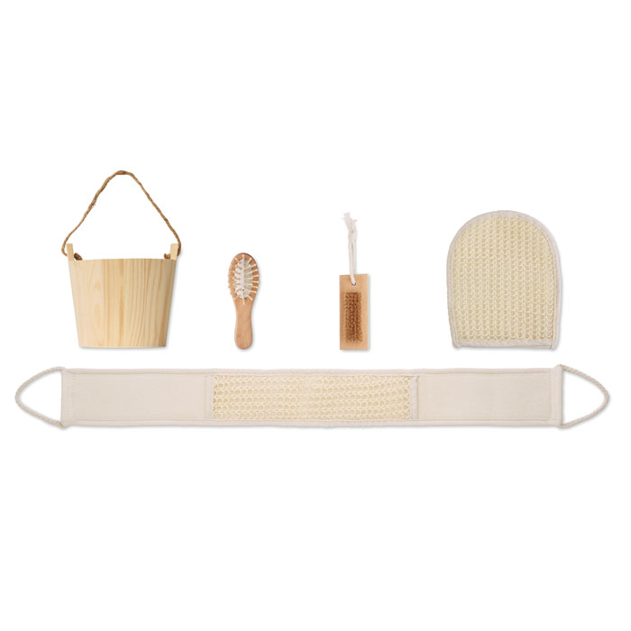 Set da bagno in cestino Legno item picture 1