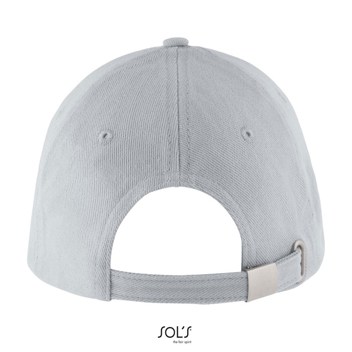 BUFFALO SIX PANEL CAP Grigio Puro item picture side