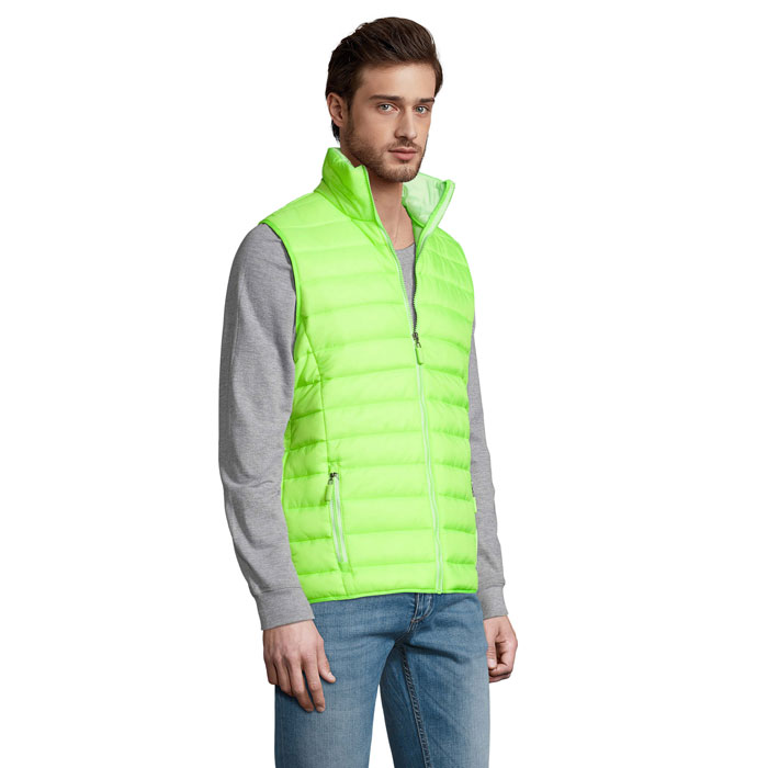 WAVE MEN Bodywarmer Verde Lime Fluo item picture side