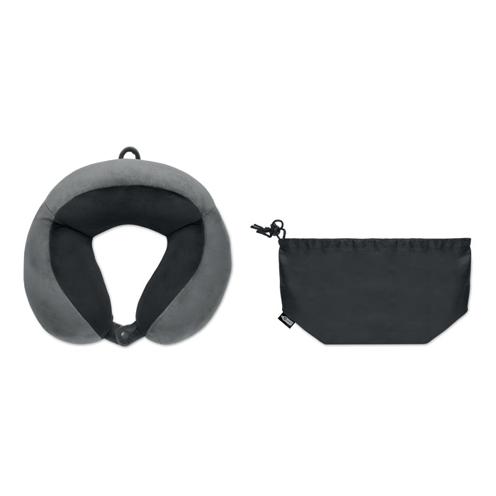 Travel pillow in foam Grigio Pietra item picture open