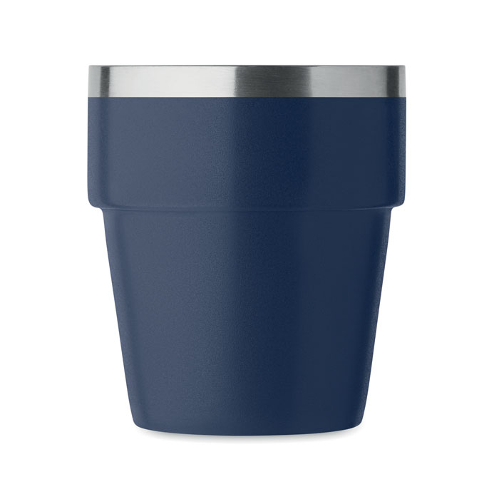 Double wall tumbler 250 ml Francese Navy item picture open