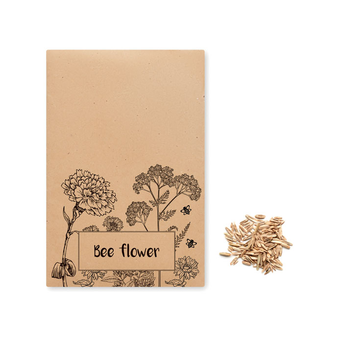 Sunflower seeds in envelope Beige item picture back