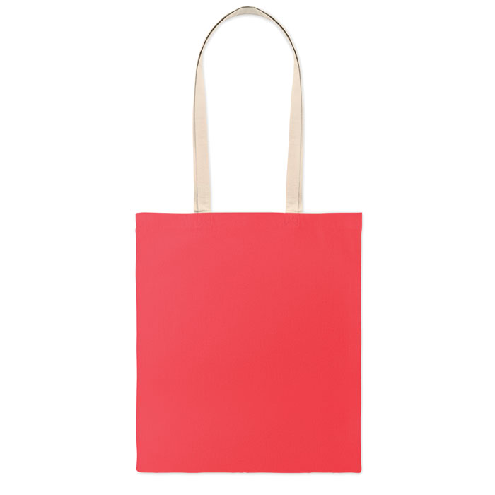 Shopper in cotone Rosso item picture back