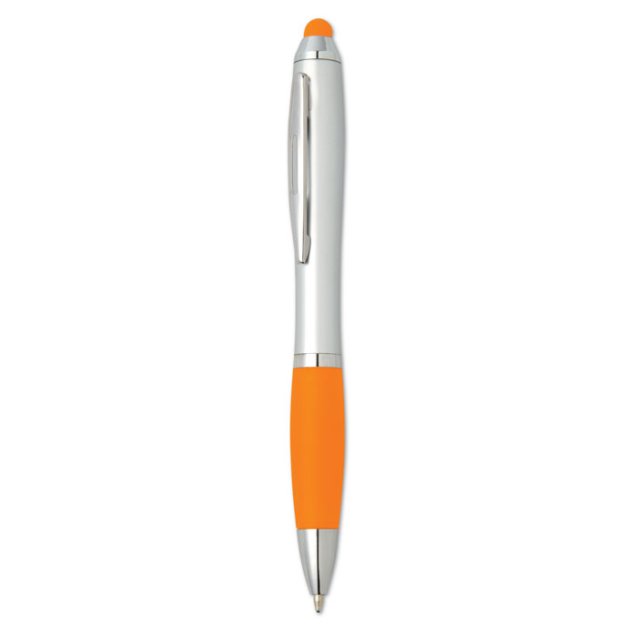 Stylus ball pen orange item picture back