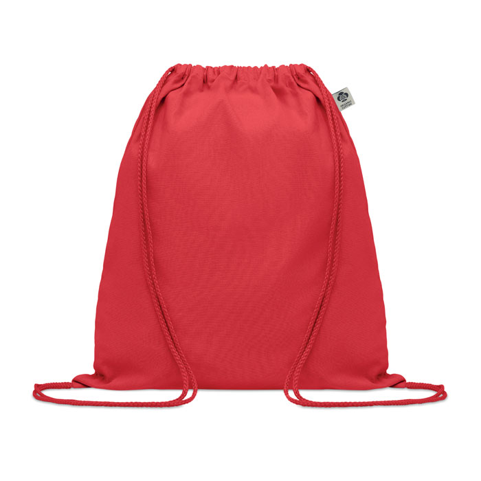 Borsa con coulisse in cotone or red item picture front