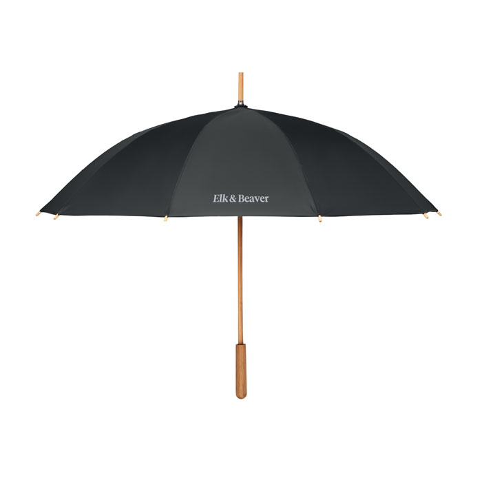 23,5 inch RPET/bamboo umbrella Nero item picture printed