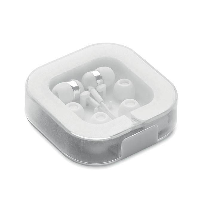 Ear phones with silicone covers Bianco item picture open
