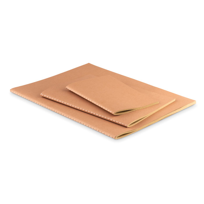 A5 recycled notebook 80 plain Beige item picture top