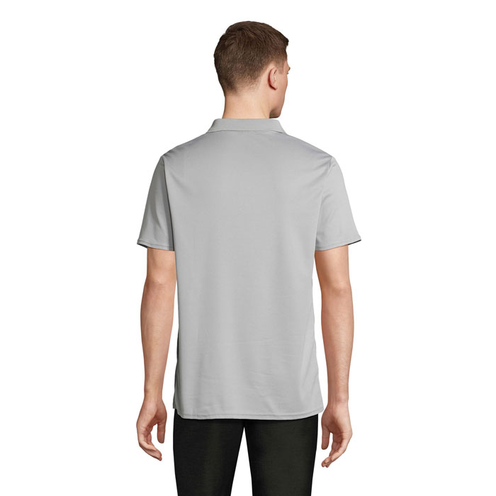 PITCHER UNISEX POLO Grigio Puro item picture back