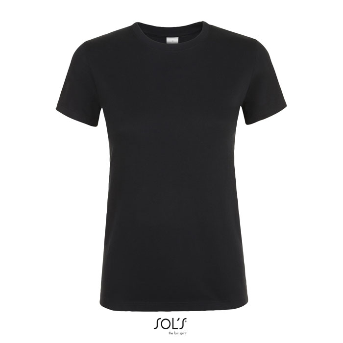 REGENT WOMEN T-SHIRT 150g deep black item picture front