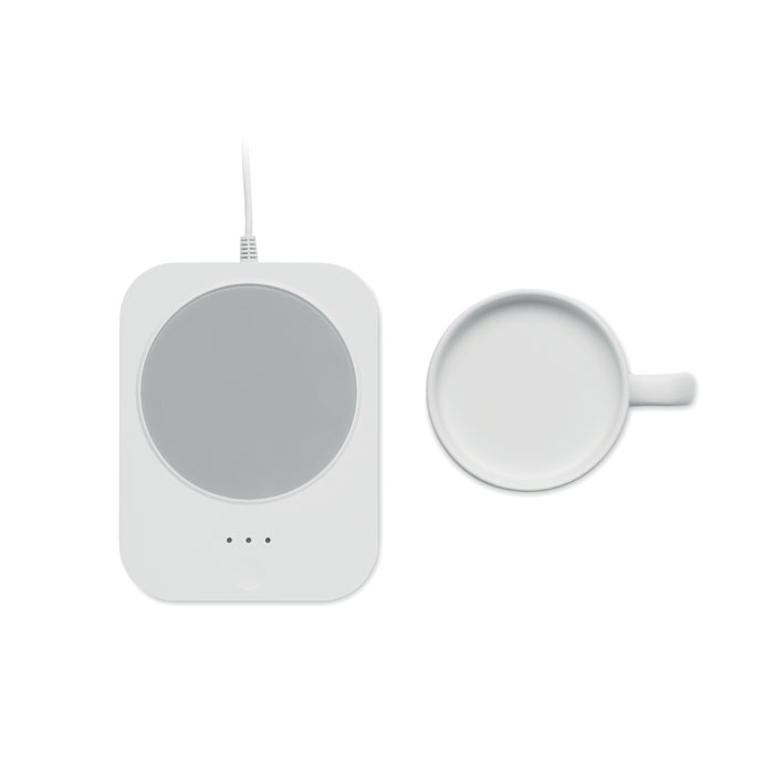 Wireless charger mug warmer set Bianco item picture 4
